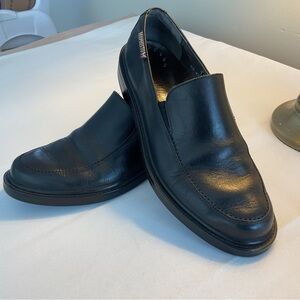 Mephisto Black Leather Loafers